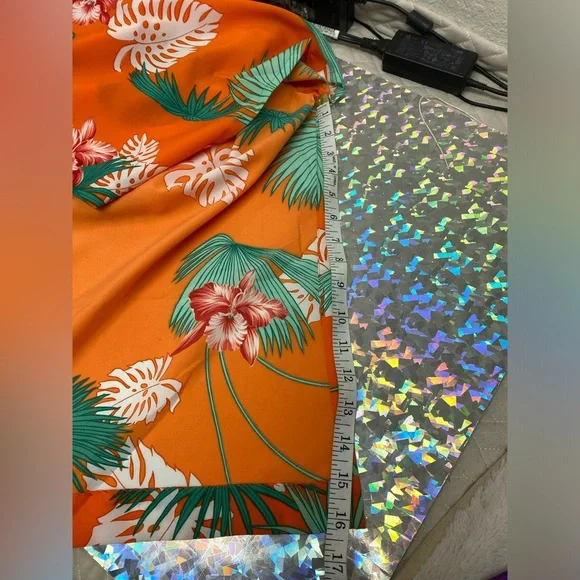 Waltah Clarke (?) “Kamaile” Vintage Hawaiian Shops Maxi Dress Orange 70s SMALL - Picture 10 of 15